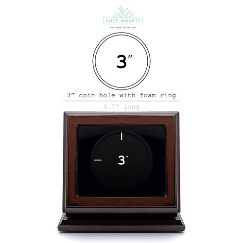 Chez Monett Challenge Coin Display Case 3 Inch 76-81 mm Coin Holder