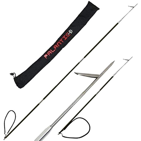 Scuba Choice Carbon Fiber 7' Travel Spearfishing 3-Piece Pole Spear Single Flopper Tip, One Size, Black