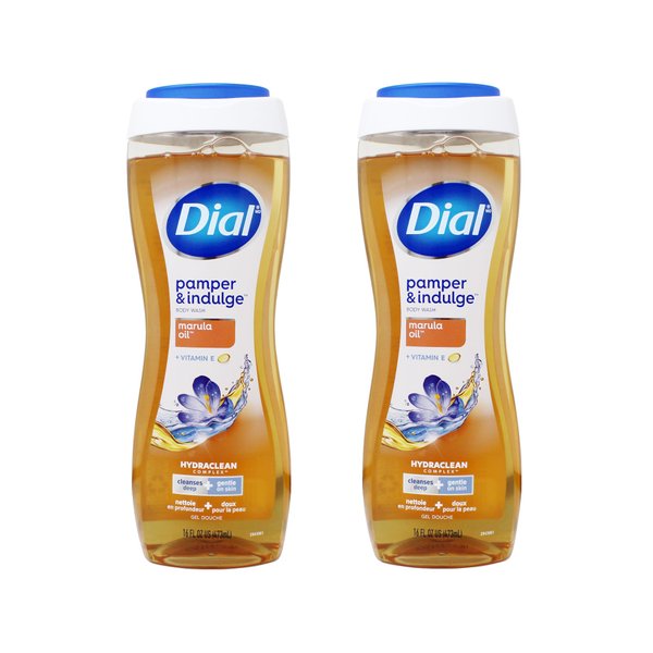 Dial Nourishing Body Wash - Marula Oil - Net Wt. 16 FL OZ (473 mL) Per Bottle - Pack of 2 Bottles