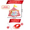 Katchon, Circus Tent Carnival Balloons - Gaint 30 Inch, Pack of 2 | Carnival Theme Party Decorations | Circus Balloons for Carnival Decorations | Circus Birthday Party Decorations | Carnival Tent