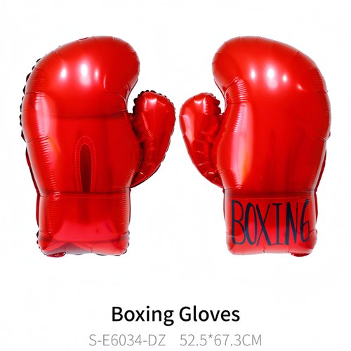 4Pcs 26 Inch Boxing Glove Balloons/Boxing Match Decorations/Fitness Wrestle Pugilist Boxing Platform Party Decorations for Boys Men Birthday Party Supplies/Fight Sports Theme Boxer Party Decor