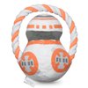 Star Wars for Pets BB8 Rope Ring with Plush Head Dog Toy | BB8 Chew Toy for Dogs | Star Wars Dog Toys, Dog Tug Toys, Tug of War Dog Chew Toys | Gifts for Star Wars Fans, 8 Inch (FF19196)