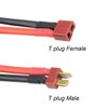 FLY RC 2Pairs T Plug Rc Lipo Battery Charger Cable Compatible with Slash/Rustler/Stampede/Bandit/E Revo RC Car