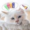 PIVHWIR Cat Spring Toys Set of 30, Plastic Colorful Interactive Cat Toy Cat Coils Spring Pet Toys and Springs Tube
