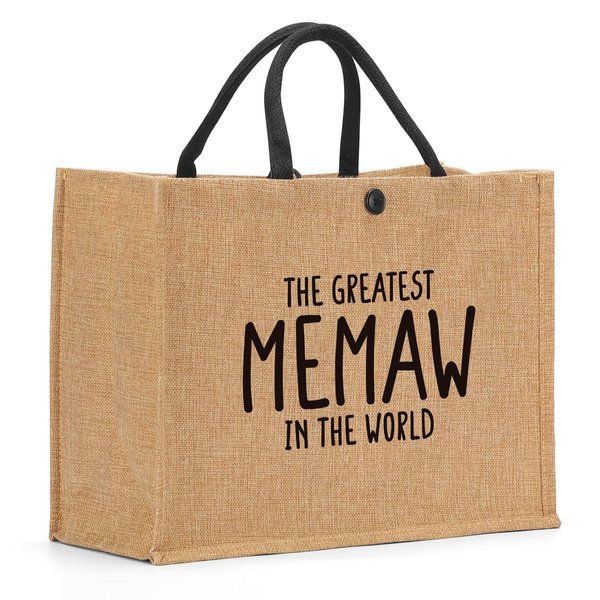 Eiseniy Grandma Gifts Memaw Tote Bag Gifts for Grandma from Granddaughter Grandma Christmas Gifts Grandma Birthday Gifts the Greatest Memaw in the World Tote Bag