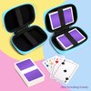 Meetikar Travel Card Games Case Compatible with Card Games Set, Card Case Compatible with UNO Card Case, Playing Card Case, Game Card Holder (Not Including Cards) (Blue)