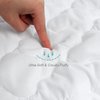 Waterproof Crib Mattress Protector 2 Pack Fitted Baby Crib Sheets Toddler Bed Mattress Pad Protector for Boys Girls, Skin-Friendly & 100% Absorbent Crib Mattress Topper Cover Waterproof Machine Wash