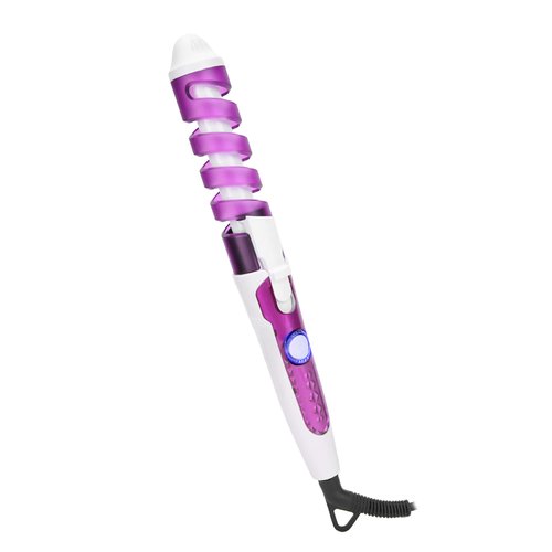 Hair Waver,Mini Spiral Hair Curler Temperature Adjustable Curling Iron Portable Anti‑Scald Wavy Hair Styling Hair Curling Wand barrel curling iron 110V‑240V()
