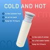 Melket Ice & Hot stick in thermos flask structure, lasts for 15 hours at 30℉/100℉/8 hours instead of hot-water bottle or pocket warmer. Ivory