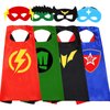 AODAI Superhero Capes and Masks for Kids Halloween Costumes Cosplay Capes Superhero Toy Set (3PCS)
