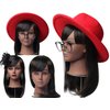 NEWSHAIR Bald Female Mannequin Head with Eyelash Training Head Wig Head Professional Cosmetology for Wig Making and Display Hat Helmet Glasses or Masks Display Head Model with Free T-Pins (Dark Brown)