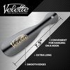 Velette Metal Shoe Horn, 2 Pack - 7.5" Long Black Shoe Horns- Top Quality Stainless Steel Shoe Helper