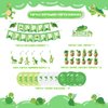 Chilfamy Turtle Party Decorations, Cute Turtle Party Supplies with Birthday Banner, Hanging Swirls, Green Turtle Baby Cake Toppers, Balloons for Kids Animal Theme Baby Shower, Birthday Party Decors