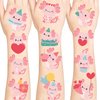 Pink Lovely Axololt Temporary Tattoos, Waterproof Temporary Tattoo Stickers for Birthday Decorations, Party Supplies Party Favors, School Rewards Gifts