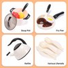 CUTE STONE Play Kitchen Accessories Toy, Play Food Sets for Kids Kitchen, Toddler Kitchen Set for Kids with Play Pots, Pans, Kids Kitchen Playset, Play Kitchen Toys for Girls Boys