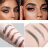 Magic Eyebrow Pencil 1Pcs Eyebrow Pencil 3D Microblading Eyebrow Pencil with 4 Fork Tip, Waterproof Long-Lasting Natural Makeup Fine Stroke Eyebrow Pencil (Dark Coffee)