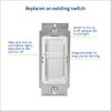 Leviton SureSlide Dimmer Switch for Dimmable LED, Halogen and Incandescent Bulbs, 6672-1LW, White