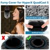 Pop Filter for Hyperx Quadcast,3 in 1 Quadcast S Mic Pop Filter + Furry Windscreen+ Foam Mic Cover for Hyperx Microphone,Professional Noise Reduction QuadCast Pop Filter Set by ChromLives, Combo 3Pack