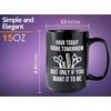 Hair Stylist Coffee Mug 15oz Black - Hair Today Gone Tomorrow - Hair Stylist Gift Beautician Hairdresser Salon Barber Hairdo Cosmetoloist Scissors Blower