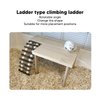 Tnfeeon Hamster Exercise Ladder Climbing,Hamster Climbing 2 Layer Landscaping Wooden Hamster Playing Activity with Ladder