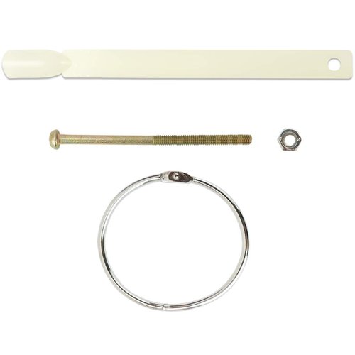 Beauticom Nail Tip Display Palette Board for Nail Art Design Pattern Practice and Swatch Nail Polish Colors (50 Tips Chart Fan (Natural), 3 Pieces)