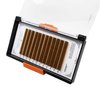 Scala Thickness 0.10mm C Curl Light Brown/Dark Brown/Black-Brown False lashes Individual Eyelash Extension Natural False Eyelashes (12mm, Light Brown)