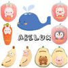 ARELUX 18in Bunny Plush Pillow Cute Strawberry Stuffed Animal Kawaii Anime Bunny Plushie Soft Hugging Pillow Plush Toy Friends Family Members