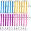 Syhood 24 Pcs Slide Whistle for Kids Plastic Metal Musical Slide Whistles for Adults Christmas Party Favors Boys Girls Games School Prizes Birthday Gift, 4 Colors