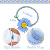 Elastics Hair Ties Small Daisy Hair Band Soft Rubber Bands Ponytail Holder Colorful Flower Hair Ropes No Damage Hair Accessories for Toddler Baby Girls Women 10Pcs