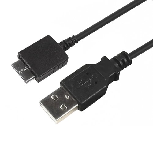 HQRP USB Cable/Cord Compatible with Sony NWZ-S615 NWZ-S616F NWZ-S618F NWZ-S636F NWZ-S638F NWZ-S639F Walkman MP3 / MP4