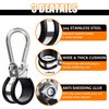 Ailbiuko Airpower Line Clamp Stainless Steel, Hanger Bracket Mounting Assembly Cushion Clamps for 3-in-One Wrap Air Hose Lines Kit