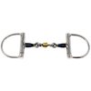CHALLENGER Horse Sweet Iron 4-1/2" D-Ring Bit 3-Piece Dog Bone Mouth w/Rings 35615A