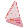iscream Pizza Slice Shaped Vanilla Scented Solid Lip Gloss Trio