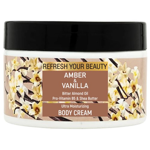 Oriense Rich Vanilla & Amber Body Cream - Bitter Almond Oil, Shea Butter, Glycerine, Panthenol and Vitamin-E provides Enhanced Nourishment - Nutrition-Rich Formula 8.4 fl oz