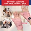 Doctor Developed Thumb Brace for Arthritis/Thumb Splint/Thumb Support for Men & Women - Trigger Thumb Spica Splint - Thumb Splint for Right Hand/Left- FDA Medical Device & Handbook (Pink, Pair)