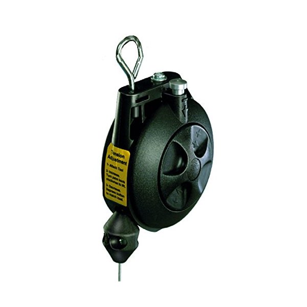 Hubbell Workplace Solutions GR62410005 BD-05 Tool Balancer, Molded ABS Housing, 6' Long Galvanized Steel Aircraft Cable, Min/Max Capacity 3.0-5.0 lb.