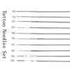 Tattoo Needles Set,DOWEI 100PCS Disposable Mix Tattoo Needles Size Round Liner 3RL 7RL 9RL 15RL Round Shader 3RS 5RS 7RS 9RS,5M1 7M1 for Tattoo Machine Kits