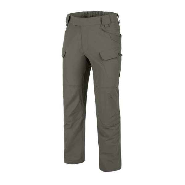 Helikon-Tex OTP Outdoor Tactical Pants - Water Resistant Ripstop Mens Cargo Pants - Outback Line - Lightweight, Hiking, Law Enforcement, Work Pants, Taiga Green Waist 36 Length 34