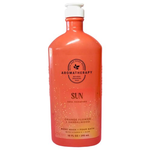 Bath & Body Works Aromatherapy Shower Gel, 10oz Each (Orange Flower Sandalwood)