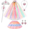 BesJonie Princess Dresses for Girls 4-6,Princess Dress Up Clothes Cape Skirt Toys for Girls,Easter Birthday Gift for Girl 3-6