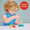 Mentari Toys - Stacking Tree with Bird - 5pcs Ring Stacker Toddler Toy - Wooden Stacking Rings - Boost Fine Motor Skills - Toddler Educational Toy - Age 12m+