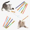 WishLotus Cat Toys, 30pcs Interactive Cat Toy Colorful Cat Stick Toy Telescopic Cat Mesh Pole Cat Jumping Toy Flexible & Shapeable Cat Spring Tube Kitten Chew Toys to Kill Time and Keep Fit (30pcs)
