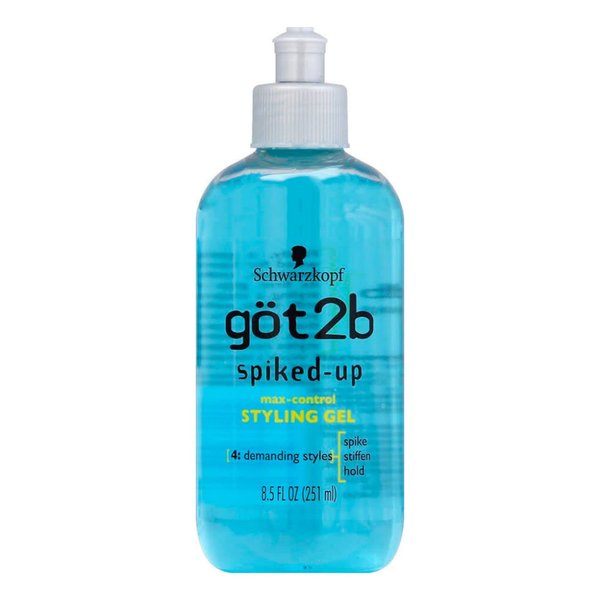 Got2B Spiked-Up Maxed Control Styling Gel, 8.5 Ounce/251.345 ml, Mint, Rosemary Scent, Firm Grip for Stubborn, Inexpensive Hair Types