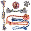 Dog Chew Toys - Puppy Teething Toys- Puppy Chew Toys - Rope Dog Toy - Puppy Toys - Small - Dog Toy Pack - Tug Toy - Dog Toy Set - Washable Cotton Rope for Dogs