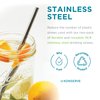 U-Konserve Stainless Steel Straws 8.5" (Set of 2) - Metal Straws - Reusable Drinking Straws - Dishwasher Safe - Eco Friendly, Plastic Free and BPA Free