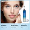 ZAMANIYA 5% Caffeine Eye Serum,Moisturizing Eye Cream with 360° Massage Roller Ball,Anti-Aging Moisturizing Eye Serum for Dark Circles,Reducing Eye Puffiness,Lightening Fine Lines,Lifting and Firming