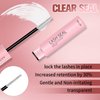 VEYESBEAUTY Lash Bond and Seal Waterproof 2 in 1 Cluster Lash Glue for Eyelash Extensions Long Lasting Strong Hold Individual Eyelash Glue for Self-Application at Home 5ml+5ml