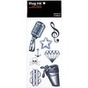 Thug Ink Temporary Tattoos - Volume IV - 8 Temporary Tattoos ~ Face Tattoos ~ Microphone, Dollar Sign, Diamond, Anchor, etc~ Thug Life ~ Fake Tattoos ~ Water-transfer Tattoos
