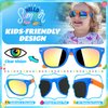 GIFTINBOX Kids Sunglasses Bulk,Kids Sunglasses Party Favor，16pack Neon Sunglasses For Kids Boys Girls Age 3-8,Party Favors For Kids 3-5 with UV400 Protection Pool Beach Birthday Party Favors