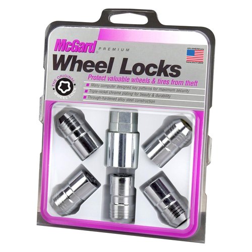 McGard 24515 Chrome Cone Seat Wheel Locks (M14 x 1.5 Thread Size) - Set of 5